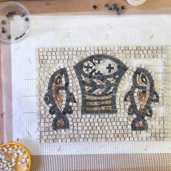 Miracle of the Loaves and Fishes Holyland Mosaics